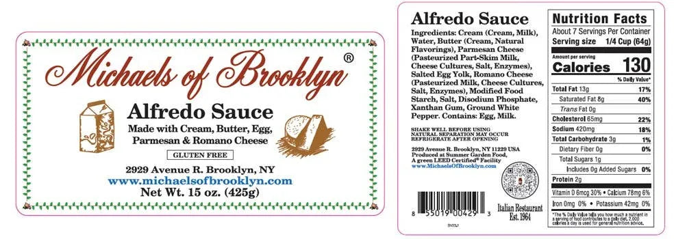 Michaels of Brooklyn - Alfredo Sauce