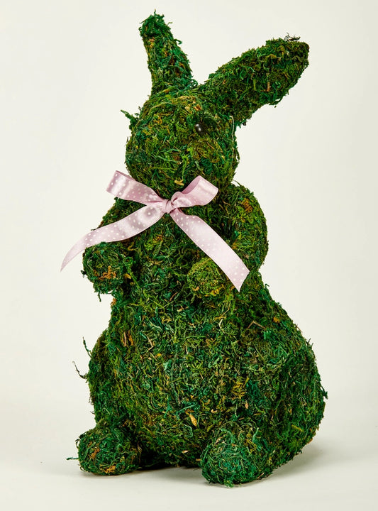 Tabletop Moss Easter Bunny 11"