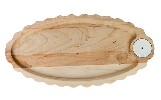 Nora Fleming Maple Scalloped Serving Board