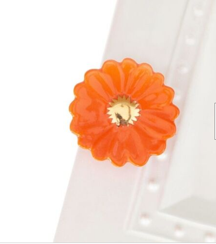 Nora Fleming Mini Retired Orange Gerber Daisy Flower, Flower Power