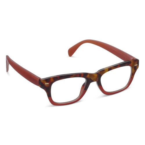 Red Tortoise Cold Brew Blue Light Reader Glasses by Peepers