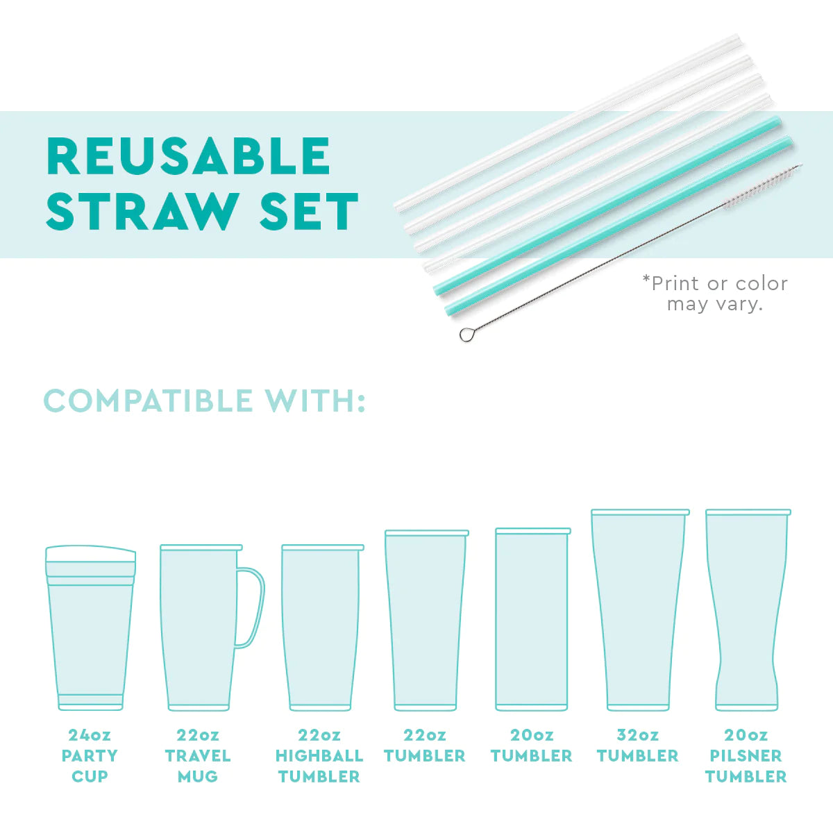 Swig Life Luxy Leopard & Blush Tall Tumbler Straw Set