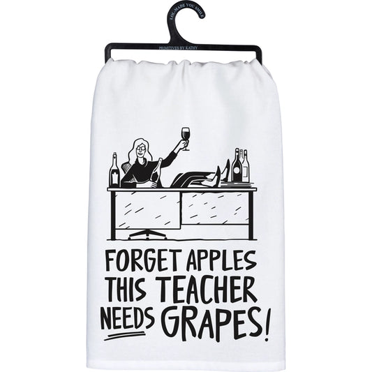 Forget Apples Needs Grapes Kitchen Towel