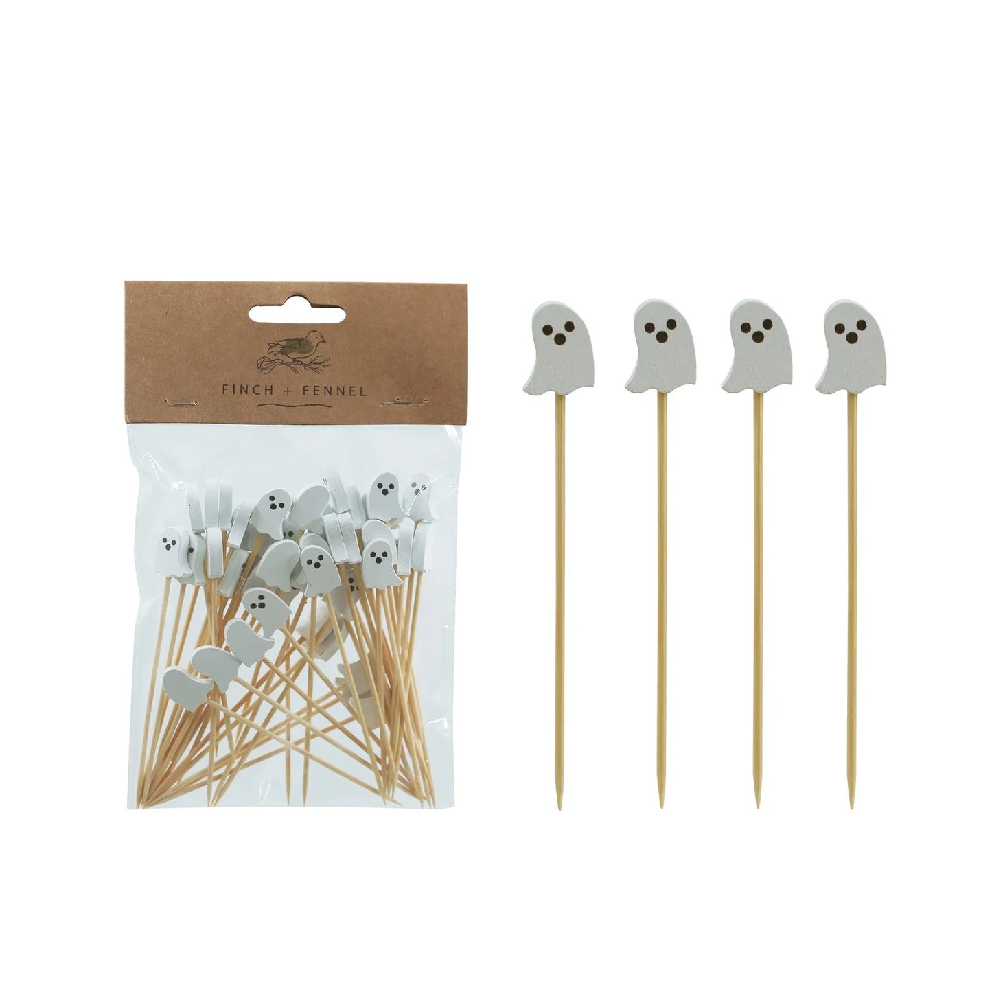 Finch + Fennel Bamboo Ghost Skewers