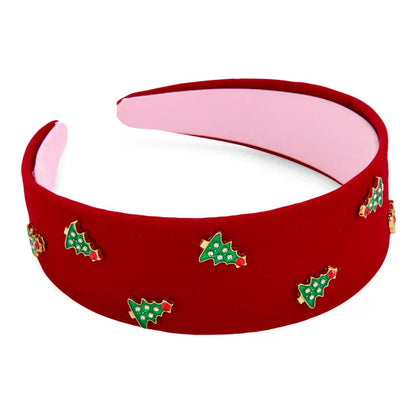 Velvet Tree Headband, Scarlet