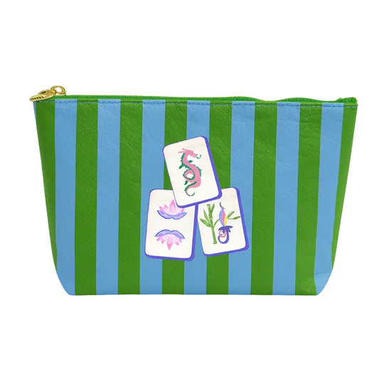 Mahjong Preppy Striped Bag