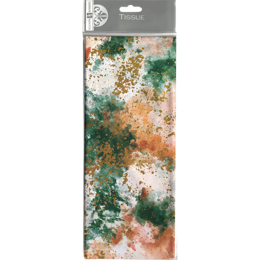 Watercolor Abstract Printed Tissue