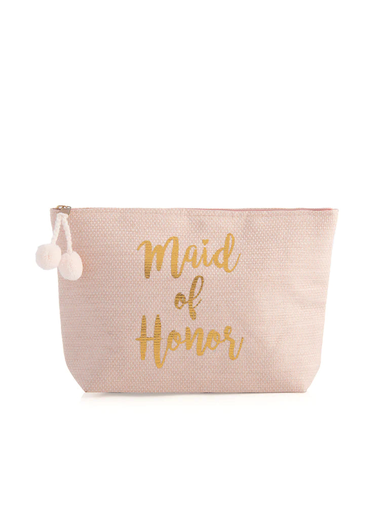 Blush Maid of Honor Zip Pouch