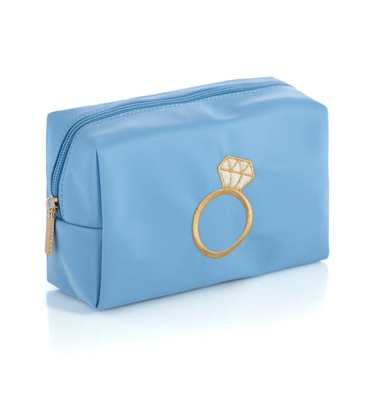 Shiraleah Engagement Ring Sky Blue Bling Zip Pouch