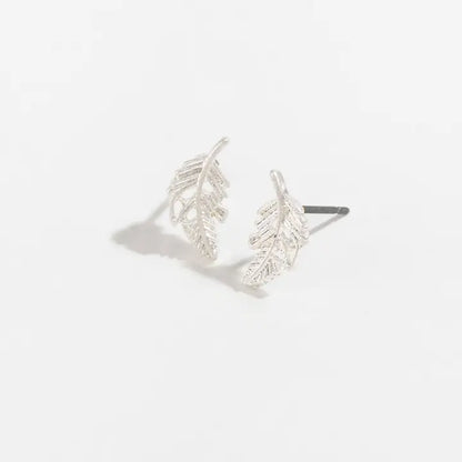 Stud Buds Feathers Earrings