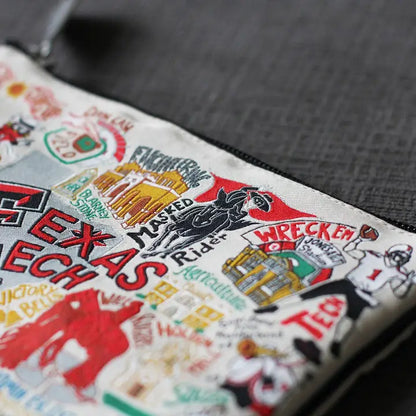 Texas Tech University Collegiate Zip Pouch