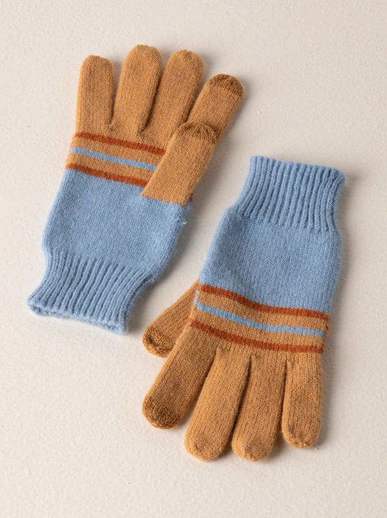 Shiraleah Chicago Rory Sky Blue Touchscreen Gloves