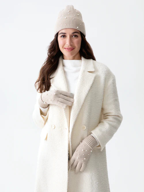 Shiraleah Chicago Taupe Perla Touchscreen Gloves