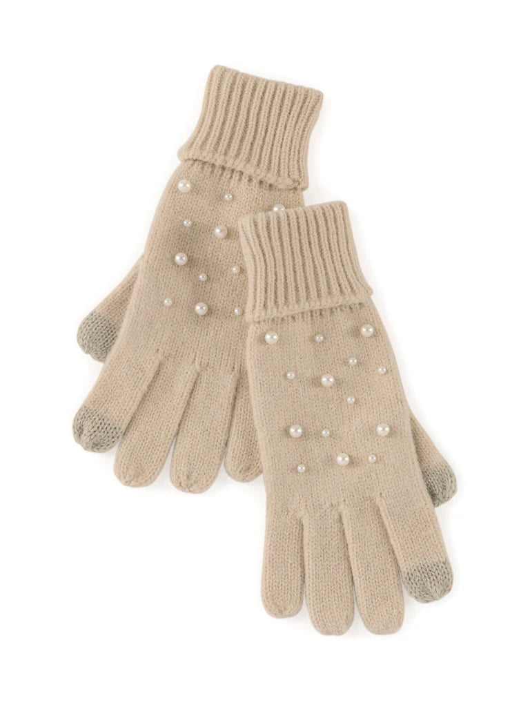 Shiraleah Chicago Taupe Perla Touchscreen Gloves