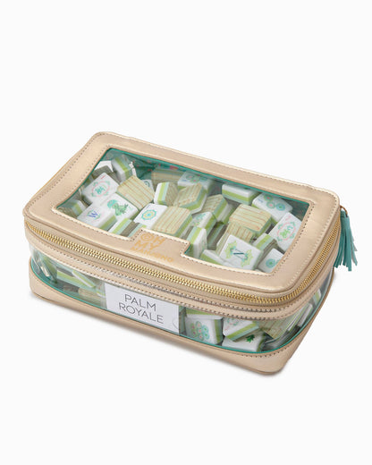 Mahjong Tile Storage Bag - Tiffany Blue