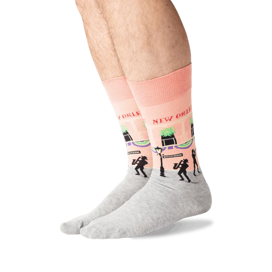 New Orleans Mens Crew Socks
