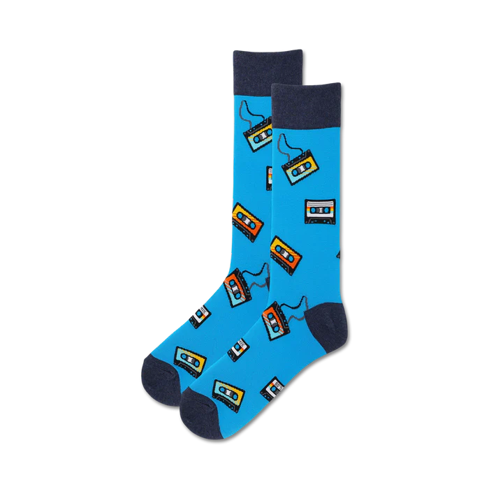 Cassette Tape Mens Crew Socks