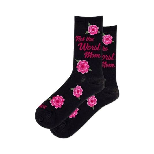 Not The Worst Mom Womens Crew Socks