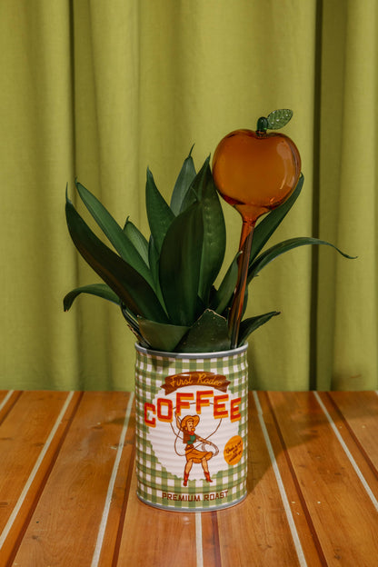 Coffee Cowgirl Ceramic Planter