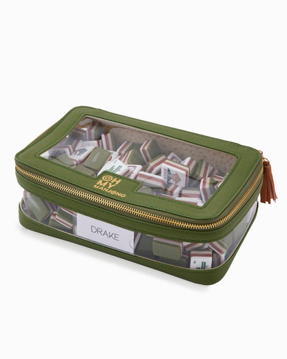 Mahjong Tile Storage Bag - Olive