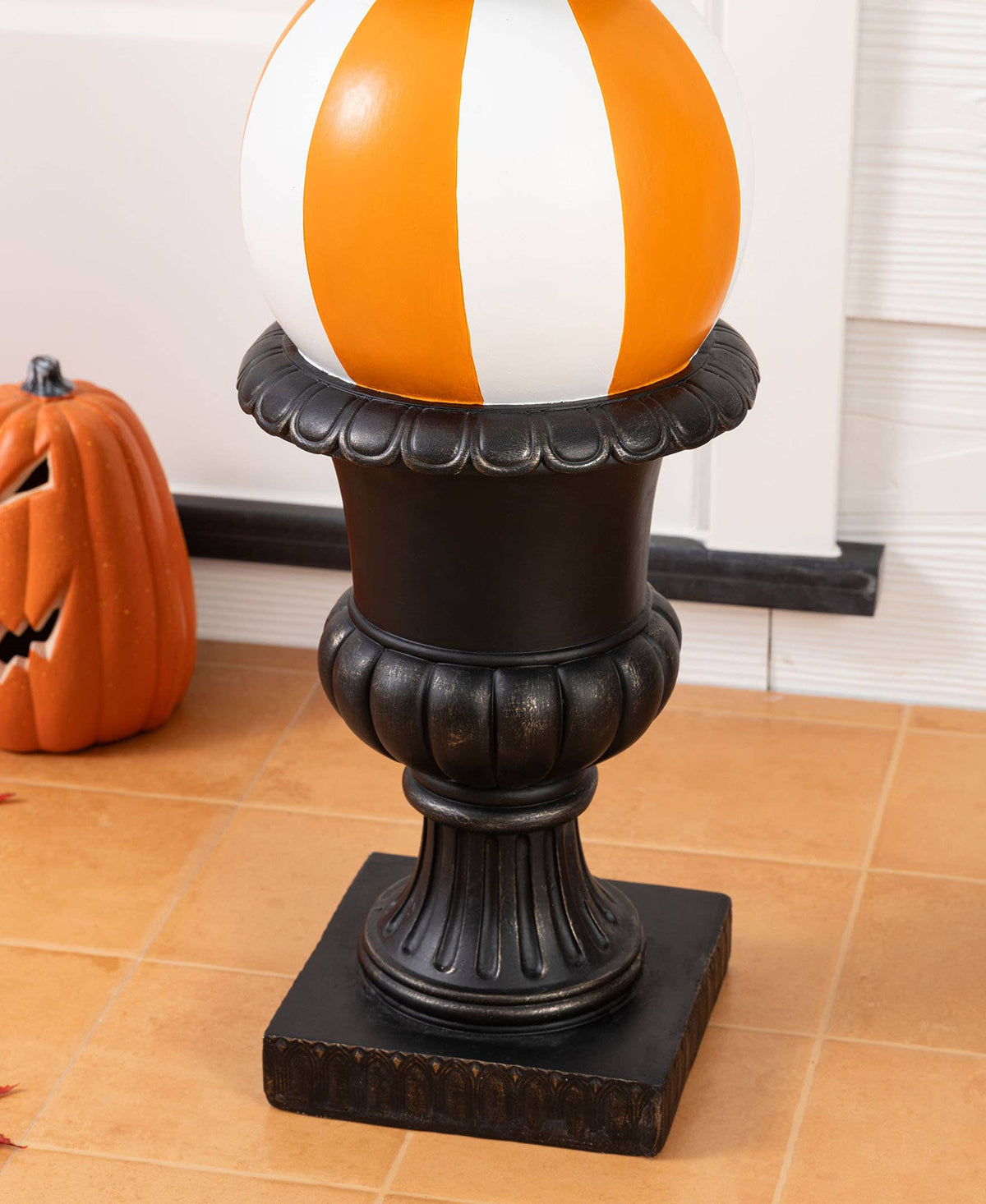 Halloween Pumpkin Topiary Porch Decor