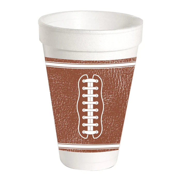 Football Themed Styrofoam Cups