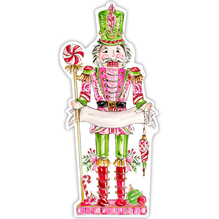 Pink Peppermint Nutcracker Die-Cut Accents