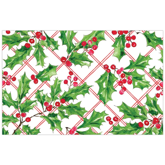 Holly Check Placemats