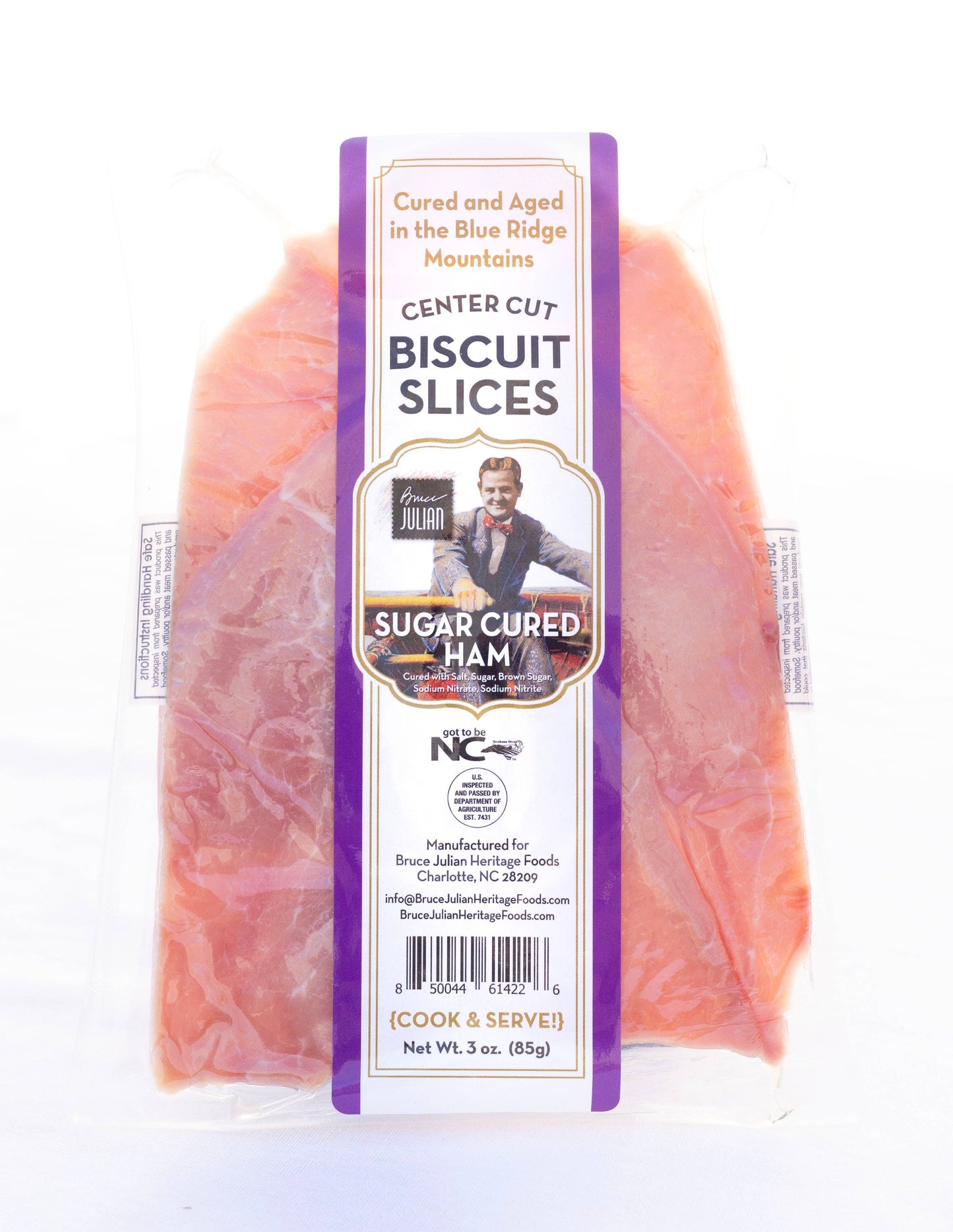 Sugar Cured Country Ham Biscuit Slices