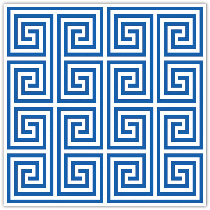 RosanneBeck Blue Greek Key Square Placemats