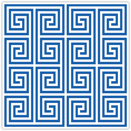 RosanneBeck Blue Greek Key Square Placemats