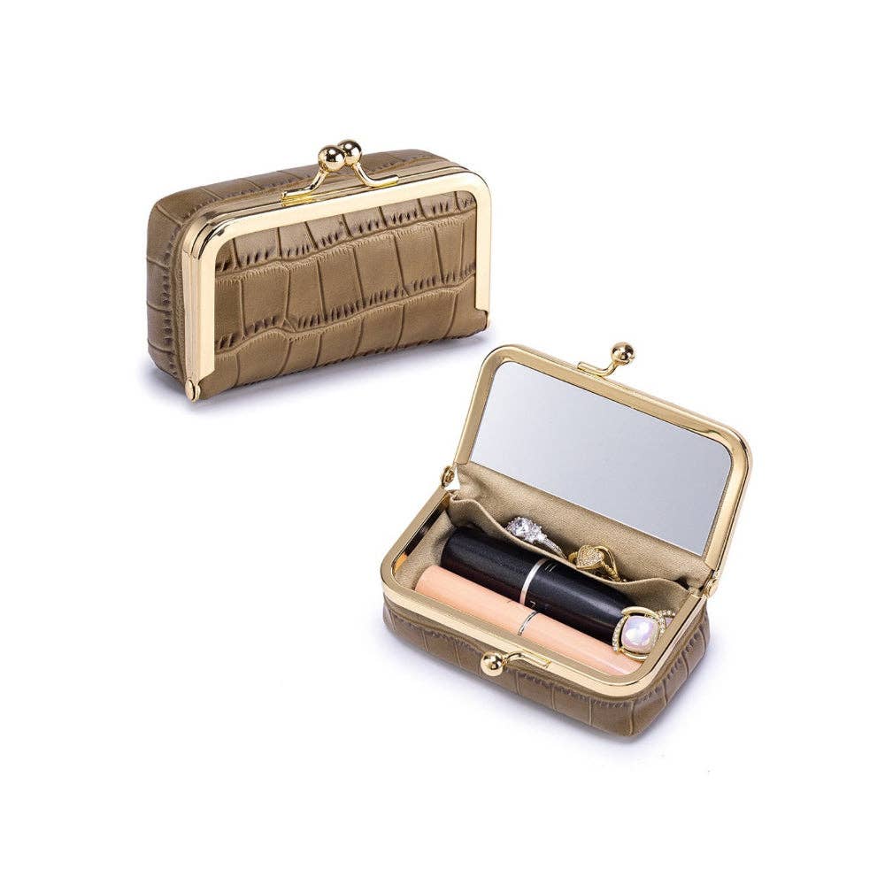 Leather Multifunctional Lipstick/Jewerly Case