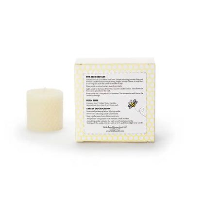 Hand-Rolled Beeswax Votives - 4 Pack
