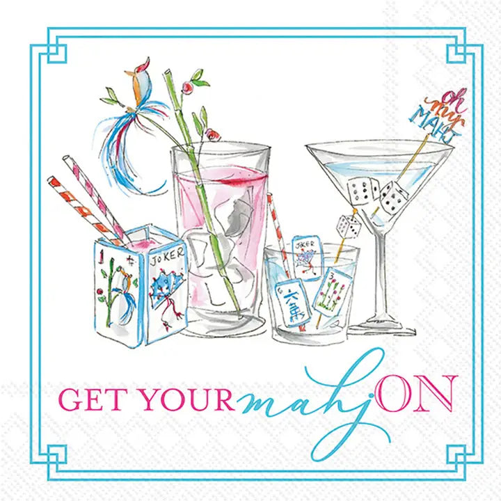 Mahjong Drinks Cocktail Napkins