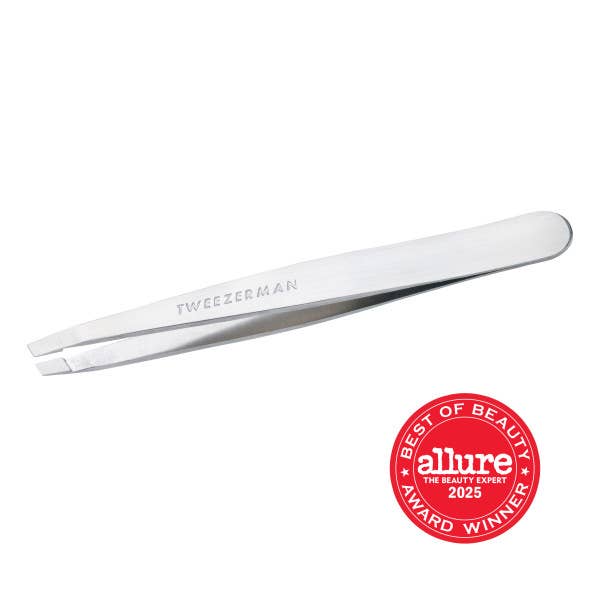 Tweezerman Slant Tweezer - Platinum Silver