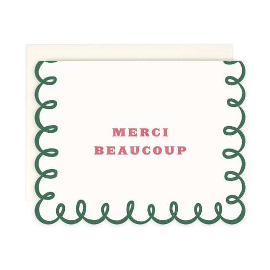 Merci Beaucoup Greeting Card - Boxed Set of 8