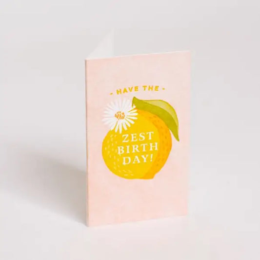 Zest Day - Mini Notes Small Birthday Card