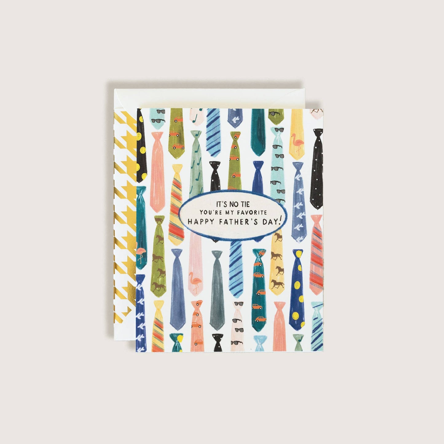 It's No Tie Happy Fathers Day Greeting Card