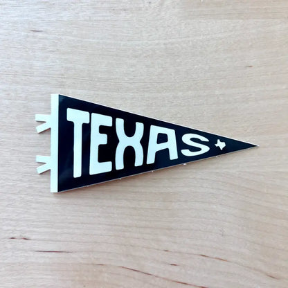 Texas Pennant Sticker