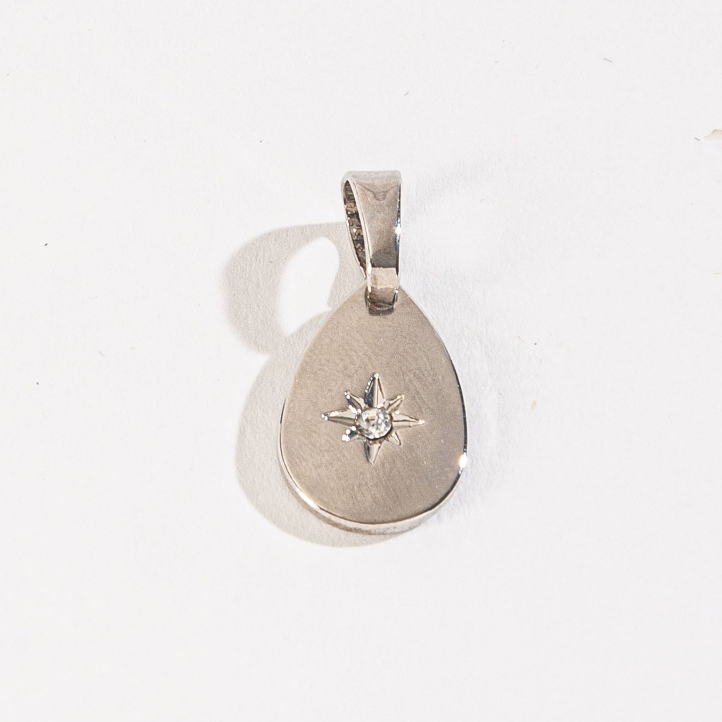 Layer Me Teardrop Star Pendant Charm: Gold