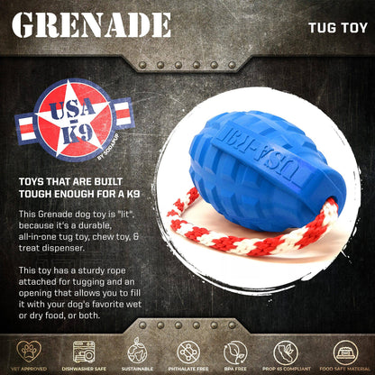 USA-K9 Grenade Chew Toy