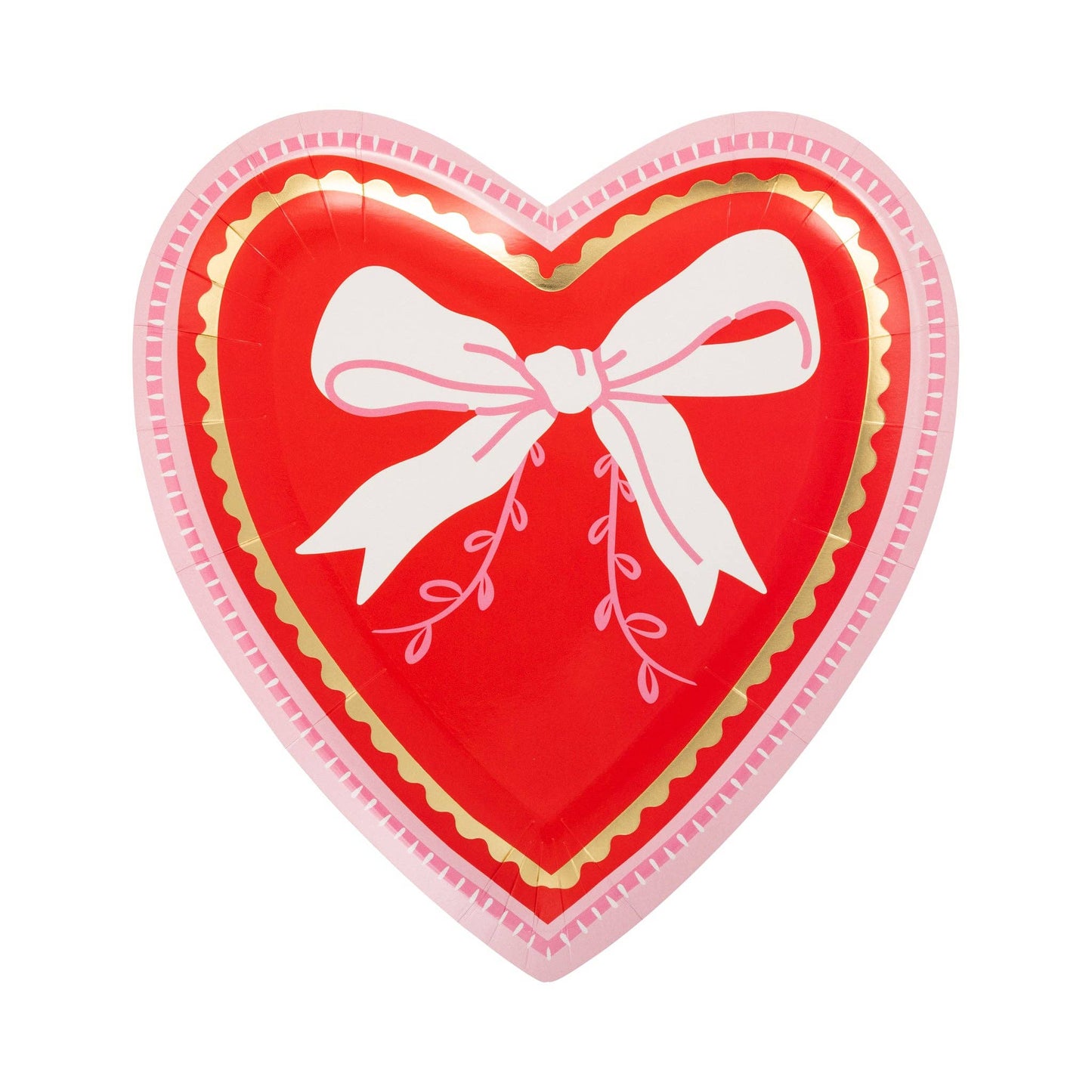 Vintage Heart Shaped Plate Set