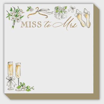 Miss to Mrs. Bridal Icons Mini Luxe Notepad