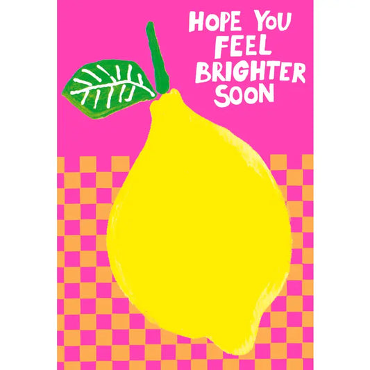 Get Well Lemon Greeting Card