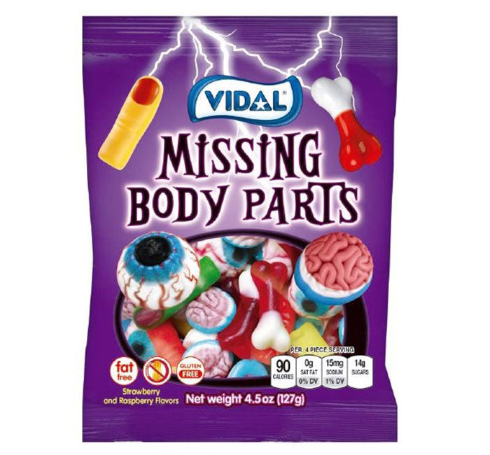 Vidal Gummy Missing Body Parts 4.5oz Bags