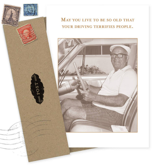 Driving Birthday Card