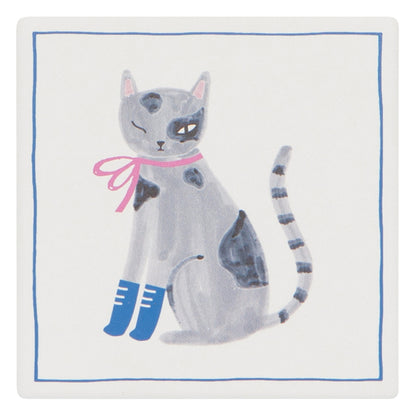 Feline Fine Soak Up Coaster - Set of 4