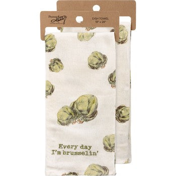 Every day I'm Brusselin' Kitchen Towel