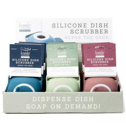 Silicone Dish Scrubber by KrumbsKitchen®