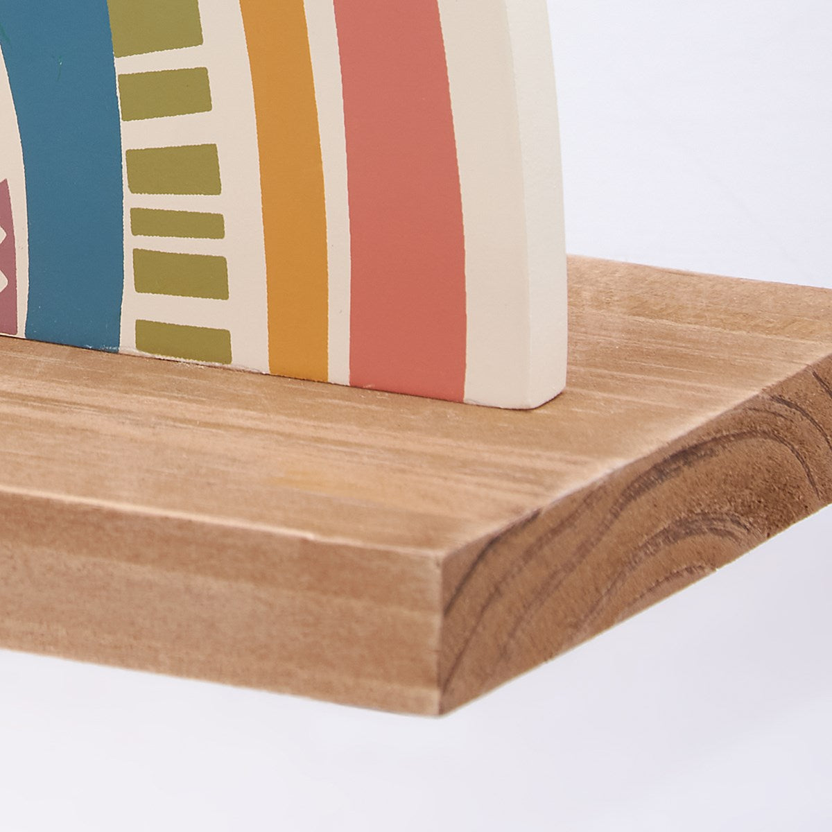 Wooden Rainbow Bookends